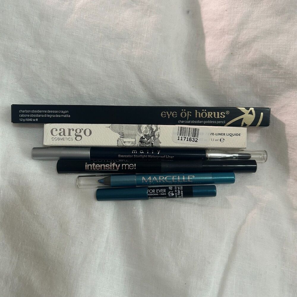Eyeliner Bundle Lot - Cargo, Eye of Horus, Mally, Marcelle, Makeup Forever